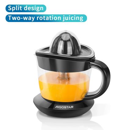 Aigostar - Električni prešač za citruse 1l 40W/230V crna