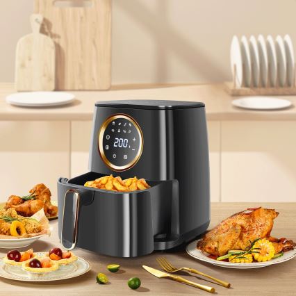 Aigostar - Friteza na vrući zrak 1400W/230V 4,2l crna
