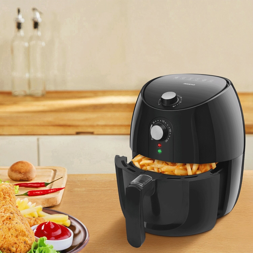 Aigostar - Friteza na vrući zrak 1500W/230V 3,5l crna