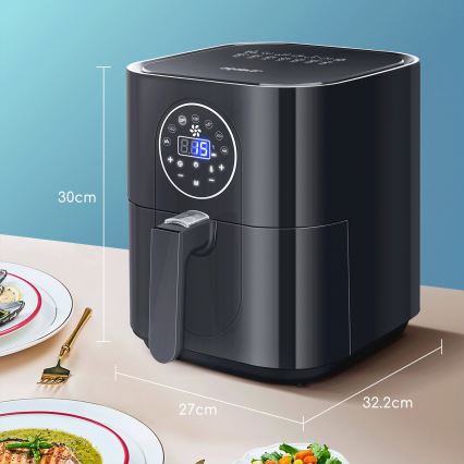 Aigostar - Friteza na vrući zrak 1500W/230V 3,5l crna