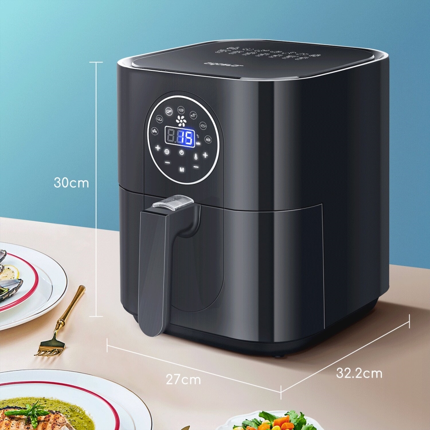 Aigostar - Friteza na vrući zrak 1500W/230V 3,5l crna