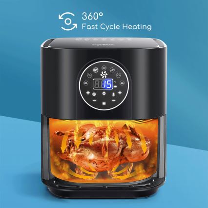 Aigostar - Friteza na vrući zrak 1500W/230V 3,5l crna