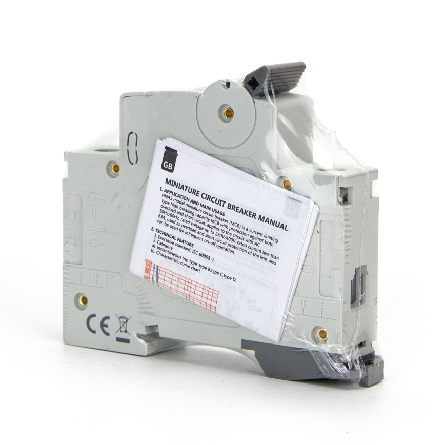 Aigostar - Jednofazni automatski osigurač 1P-63A-C 230-400V