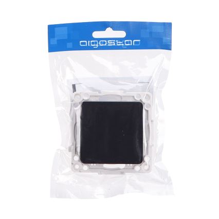 Aigostar - Jednostruki prekidač bez okvira č. 6 crni