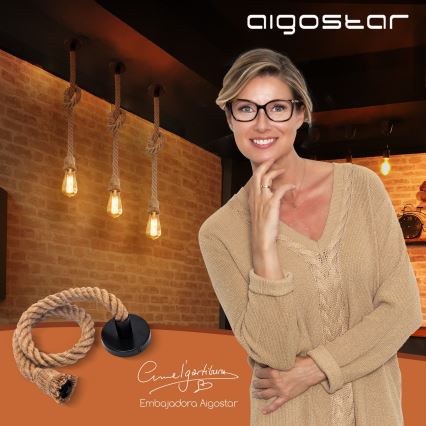 Aigostar - Kabel za napajanje 1xE27/60W/230V