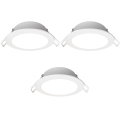 Aigostar - Komplet 3x LED kupaonsko ugradno svjetlo LED/4,8W/230V IP65 bijela