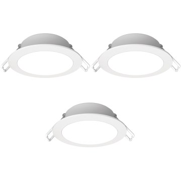 Aigostar - Komplet 3x LED kupaonsko ugradno svjetlo LED/4,8W/230V IP65 bijela