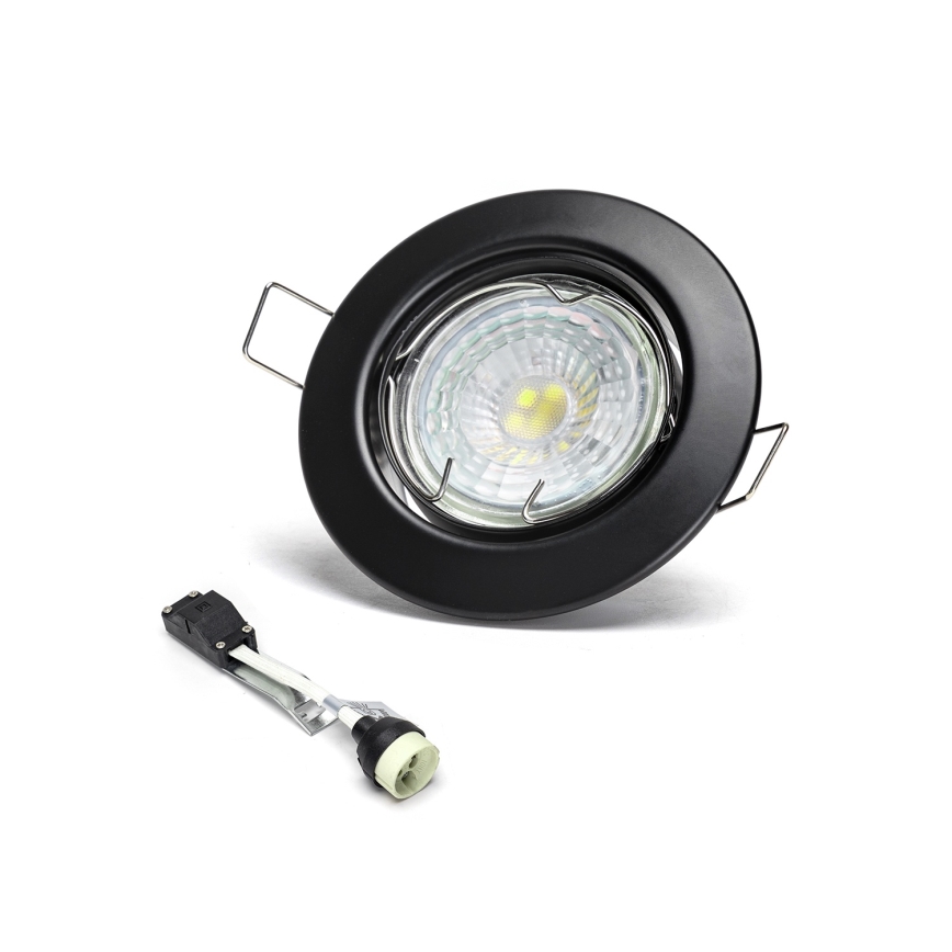 Aigostar - KOMPLET 3x LED ugradna stropna svjetiljka 1xGU10/4,5W/230V 6500K crna
