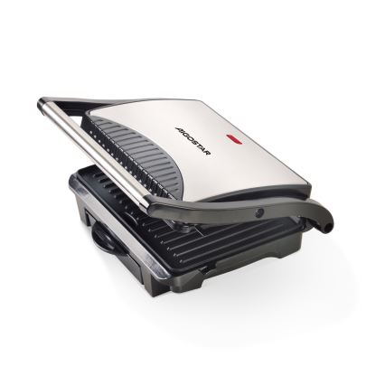 Aigostar - Kontaktni roštilj 1000W/230V crna/mat krom
