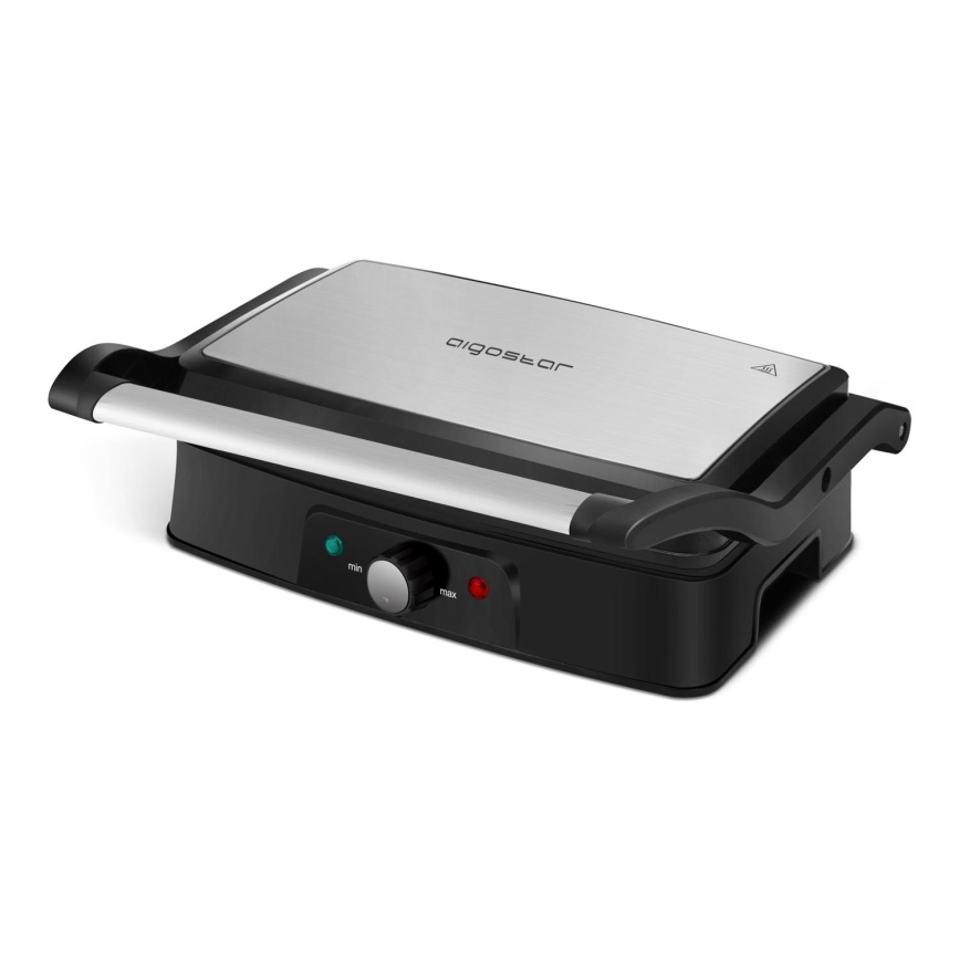 Aigostar - Kontaktni roštilj 1500W/230V mat krom/crna