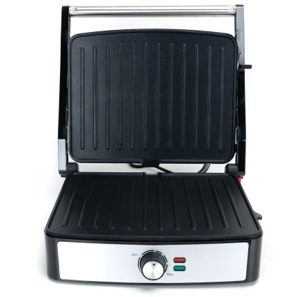 Aigostar - Kontaktni roštilj 2200W/230V crna/nehrđajući čelik
