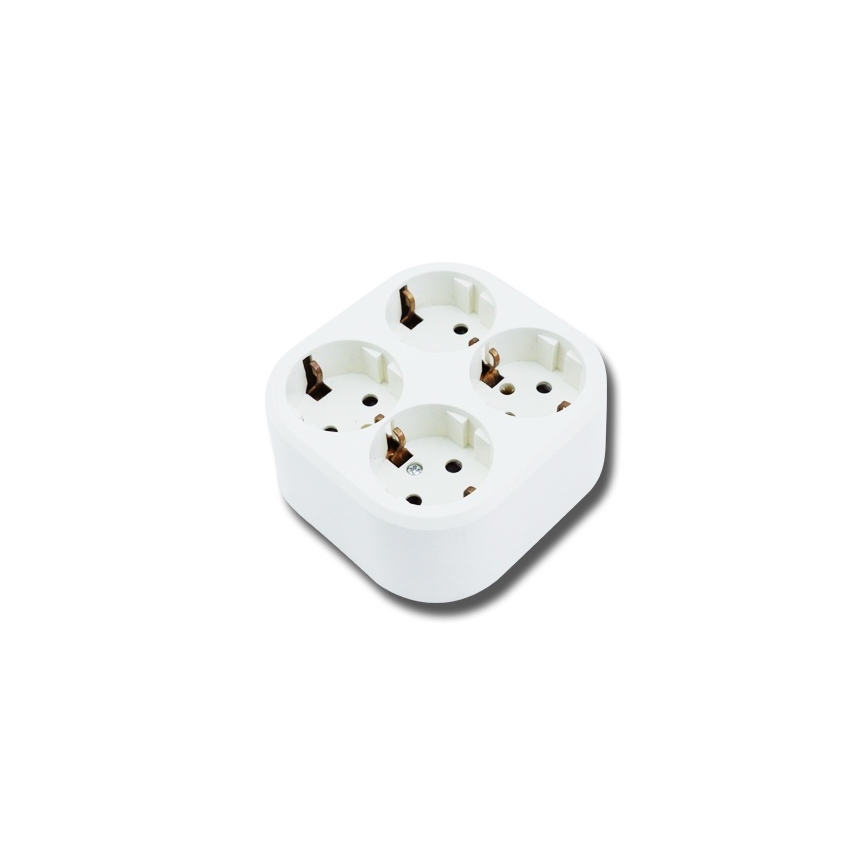 Aigostar - Kućna utičnica 4x SCHUKO 250 V / 16 A