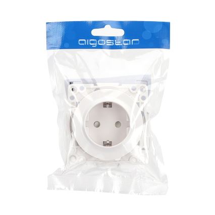 Aigostar - Kućna utičnica bez okvira SCHUKO 250V/16A bijela