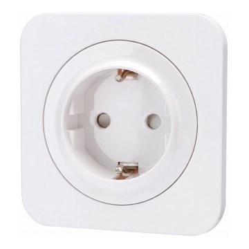 Aigostar - Kućna utičnica s okvirom SCHUKO 250V/16A bijela