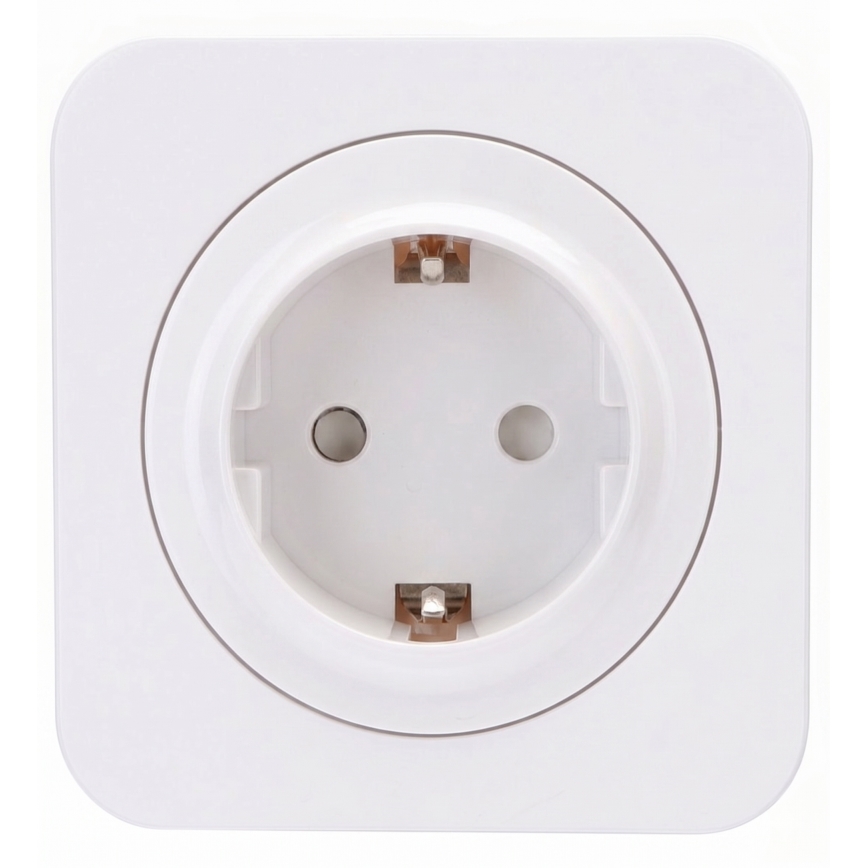 Aigostar - Kućna utičnica s okvirom SCHUKO 250V/16A bijela