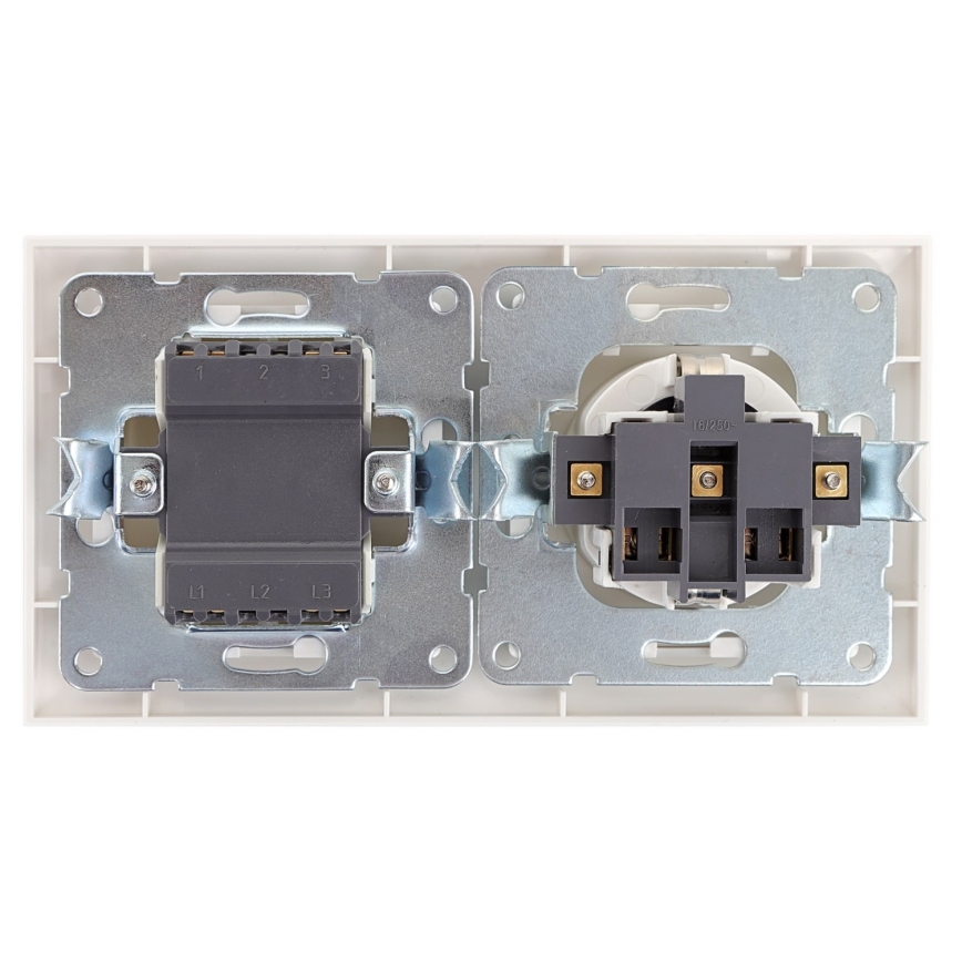 Aigostar - Kućni prekidač s utičnicom 1x16A/250V