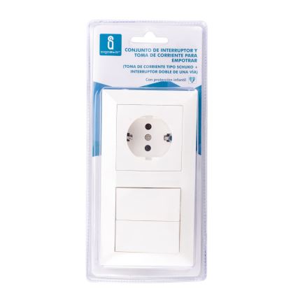 Aigostar - Kućni prekidač s utičnicom 1x16A/250V
