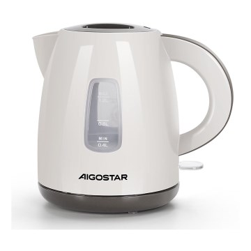 Aigostar - Kuhalo za vodu 1,2l 2200W/230V bež