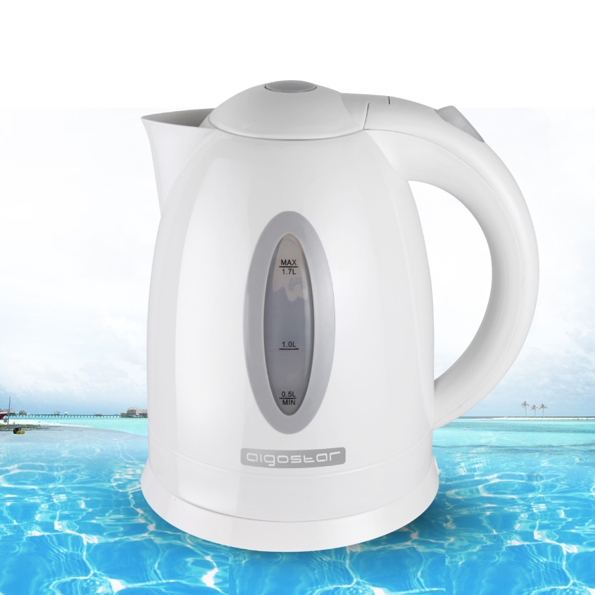 Aigostar - Električna kuhala za vodu 1,7 l 2200W/230V bijela