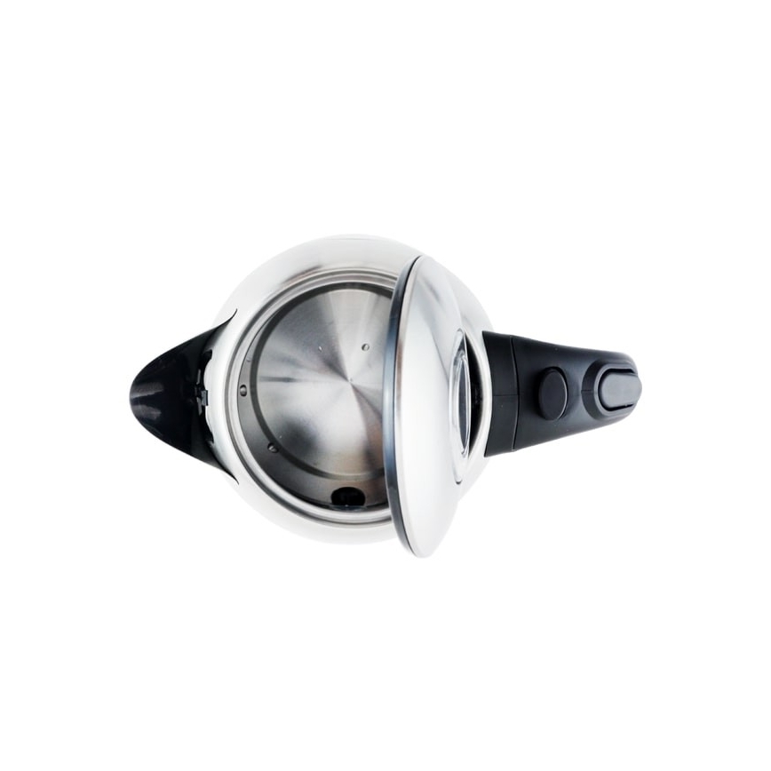 Aigostar - Kuhalo za vodu 1,7 l 2200W/230V mat krom/crna