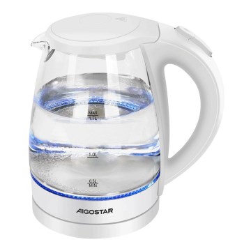 Aigostar - Kuhalo za vodu 1,7l 2200W/230V bijela