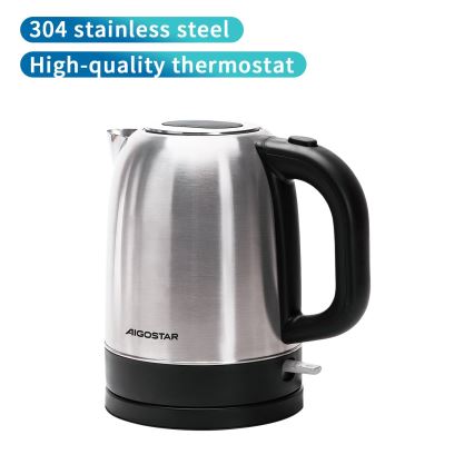Aigostar - Kuhalo za vodu 1,7l 2200W/230V mat krom