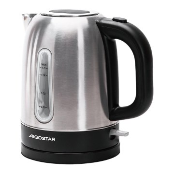 Aigostar - Kuhalo za vodu 1,7l 2200W/230V mat krom