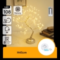Aigostar - LED božićna dekoracija 108xLED/3xAA/8 funkcija 45cm topla bijela