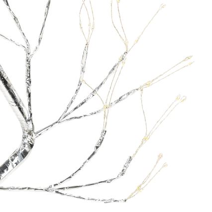 Aigostar - LED božićna dekoracija 108xLED/3xAA/8 funkcija 45cm topla bijela