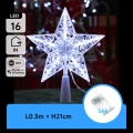 Aigostar - LED Božićna dekoracija 16xLED/3xAA hladno bijela zvijezda