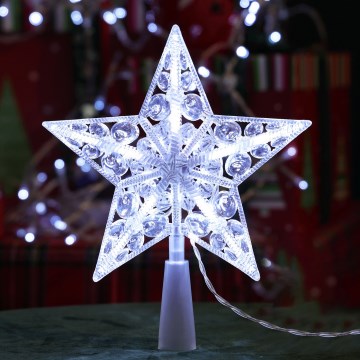 Aigostar - LED Božićna dekoracija 16xLED/3xAA hladno bijela zvijezda