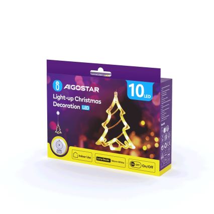 Aigostar - LED Božićna dekoracija LED/3xAAA božićno drvce 20 cm