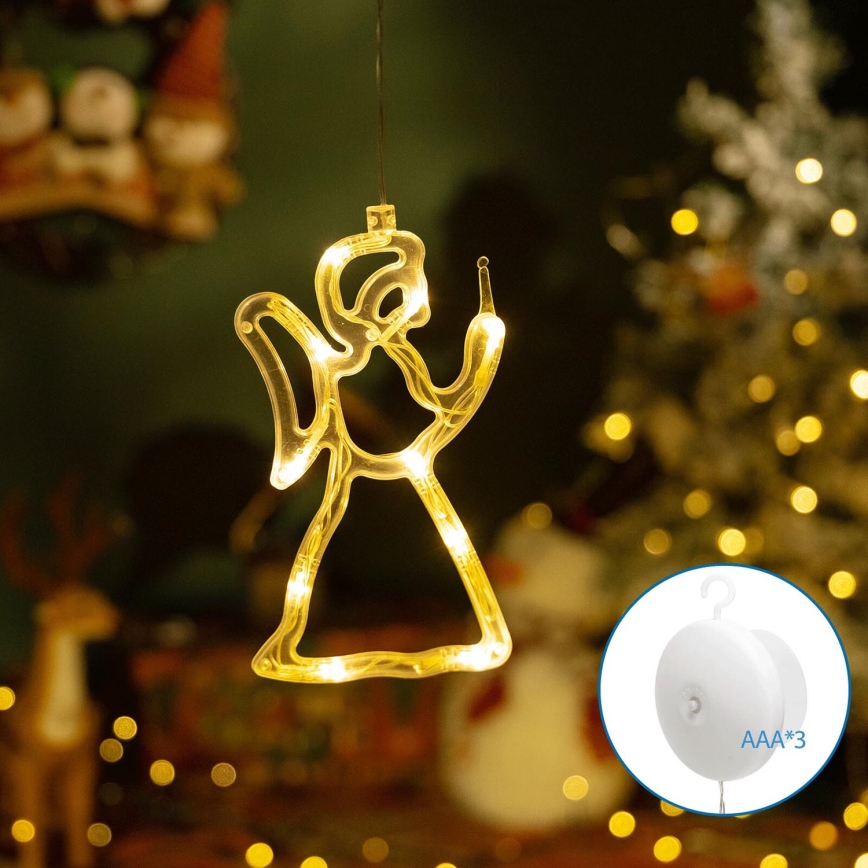 Aigostar - LED Božićna dekoracija LED/3xAAA anđeo 21 cm