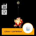 Aigostar - LED Božićna dekoracija LED/3xAAA Djed Mraz 45 cm