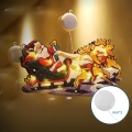 Aigostar - LED Božićna dekoracija LED/3xAAA Djed Mraz sa sobovima 13,4 cm
