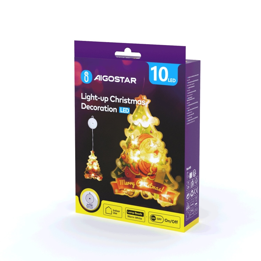 Aigostar - LED Božićna dekoracija LED/3xAAA drvce 15cm