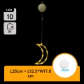 Aigostar - LED Božićna dekoracija LED/3xAAA mjesec 18,5 cm