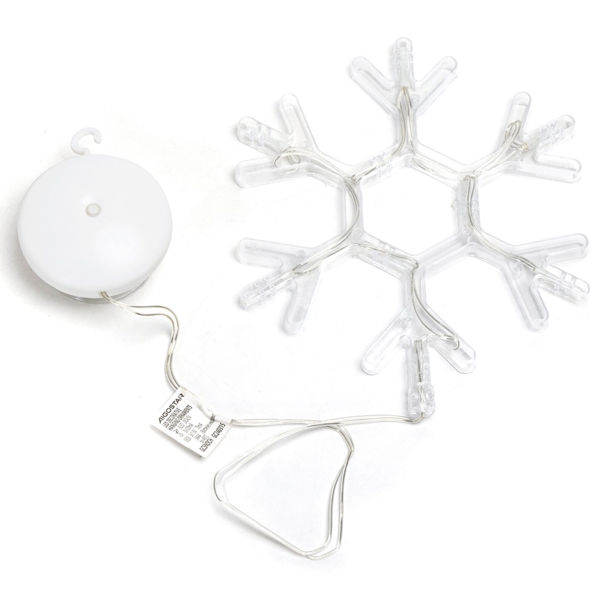 Aigostar - LED Božićna dekoracija LED/3xAAA topla bijela pahuljica 19cm