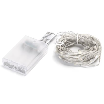 Aigostar - LED božićne lampice 100xLED/3xAA 10,3 m topla bijela