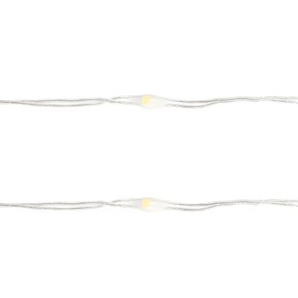 Aigostar - LED božićne lampice 100xLED/3xAA 10,3 m topla bijela