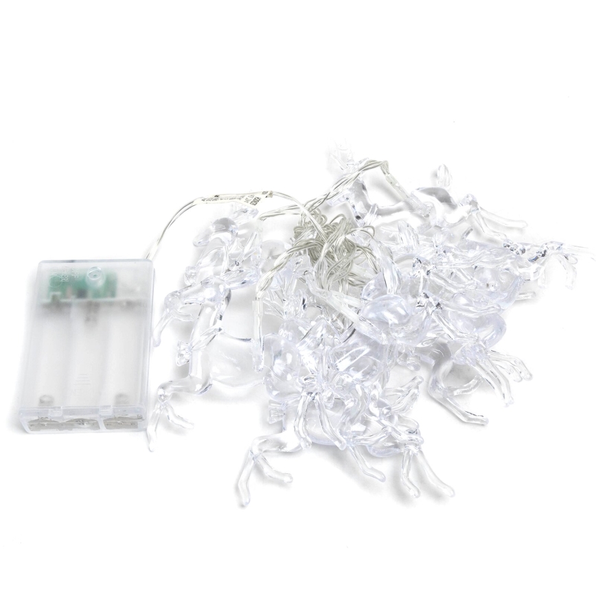 Aigostar - LED Božićne lampice 20xLED/3xAA 3,3m sobovi