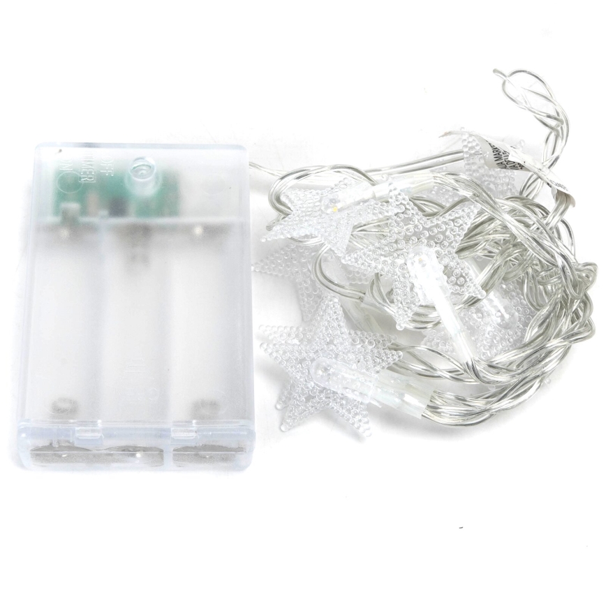Aigostar - LED Božićne lampice 20xLED/3xAA 3,3m zvijezde