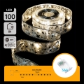 Aigostar - LED božićni lanac 100xLED/3xAA 10 m topla bijela srebrna