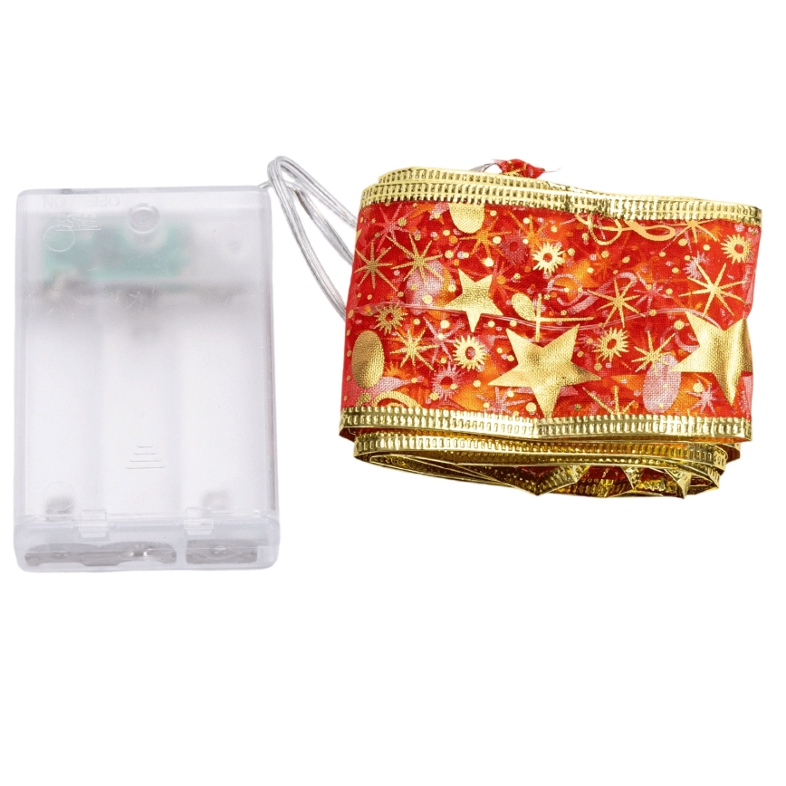 Aigostar - LED božićni lanac 20xLED/3xAA 2 m topla bijela crvena