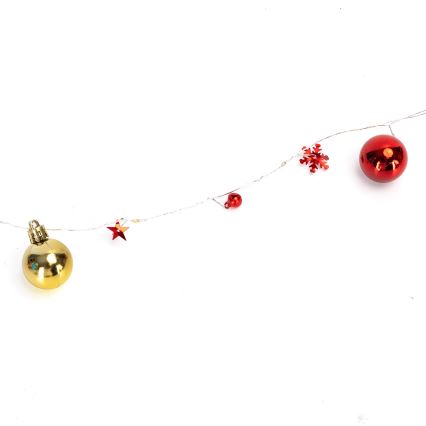 Aigostar - LED božićni lanac 20xLED/3xAA 2 m topla bijela