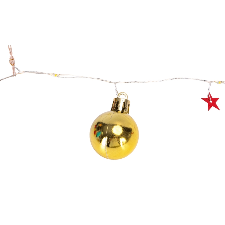 Aigostar - LED božićni lanac 20xLED/3xAA 2 m topla bijela