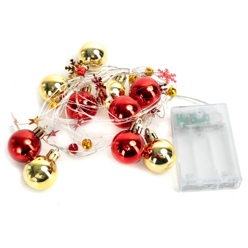 Aigostar - LED božićni lanac 20xLED/3xAA 2 m topla bijela