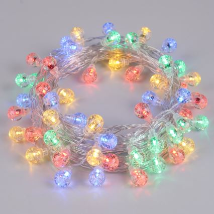Aigostar - LED božićni lanac za vanjsku upotrebu, 50 LED/8 funkcija, 8 m, IP44, višebojno