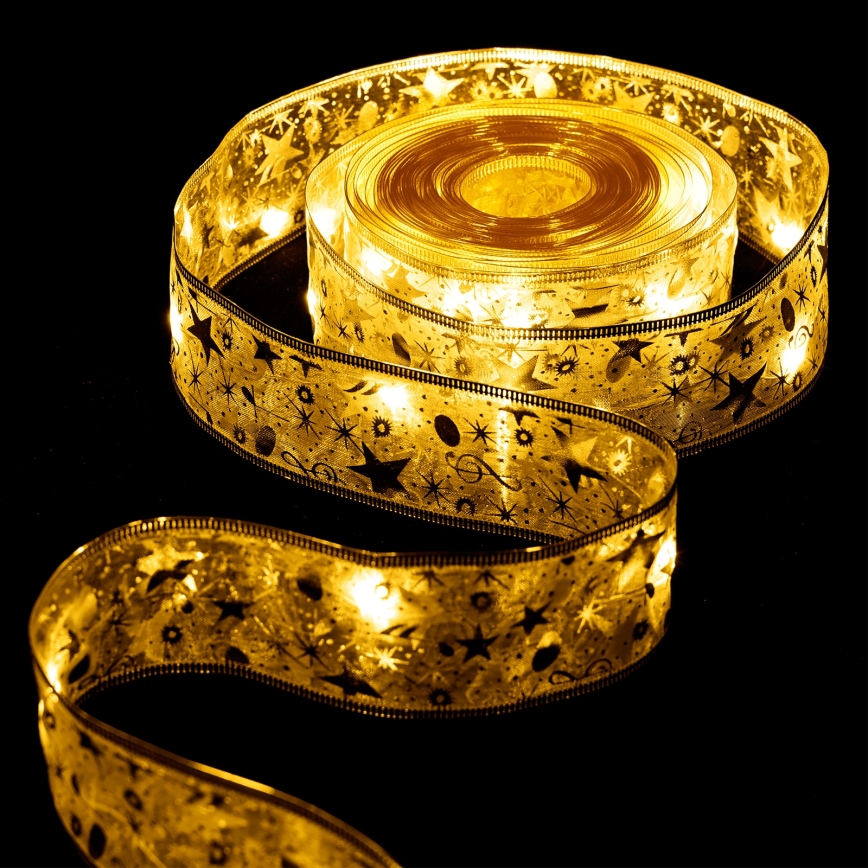 Aigostar - LED božićni niz 100xLED/3xAA 10 m toplo bijela zlatna