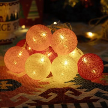 Aigostar - LED božićni niz 10xLED/3xAA 2m topla bijela